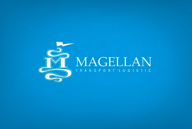 Логотипы & фирменный стиль , Логотип. Фирменный стиль. Брендбук транспортной компании «Магеллан».