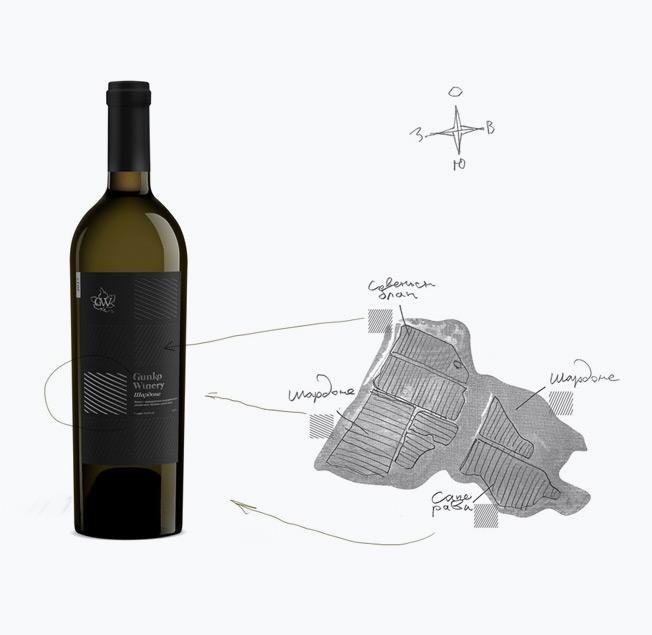 Упаковка & Оформление , Дизайн упаковки для винодельни Gunko winery